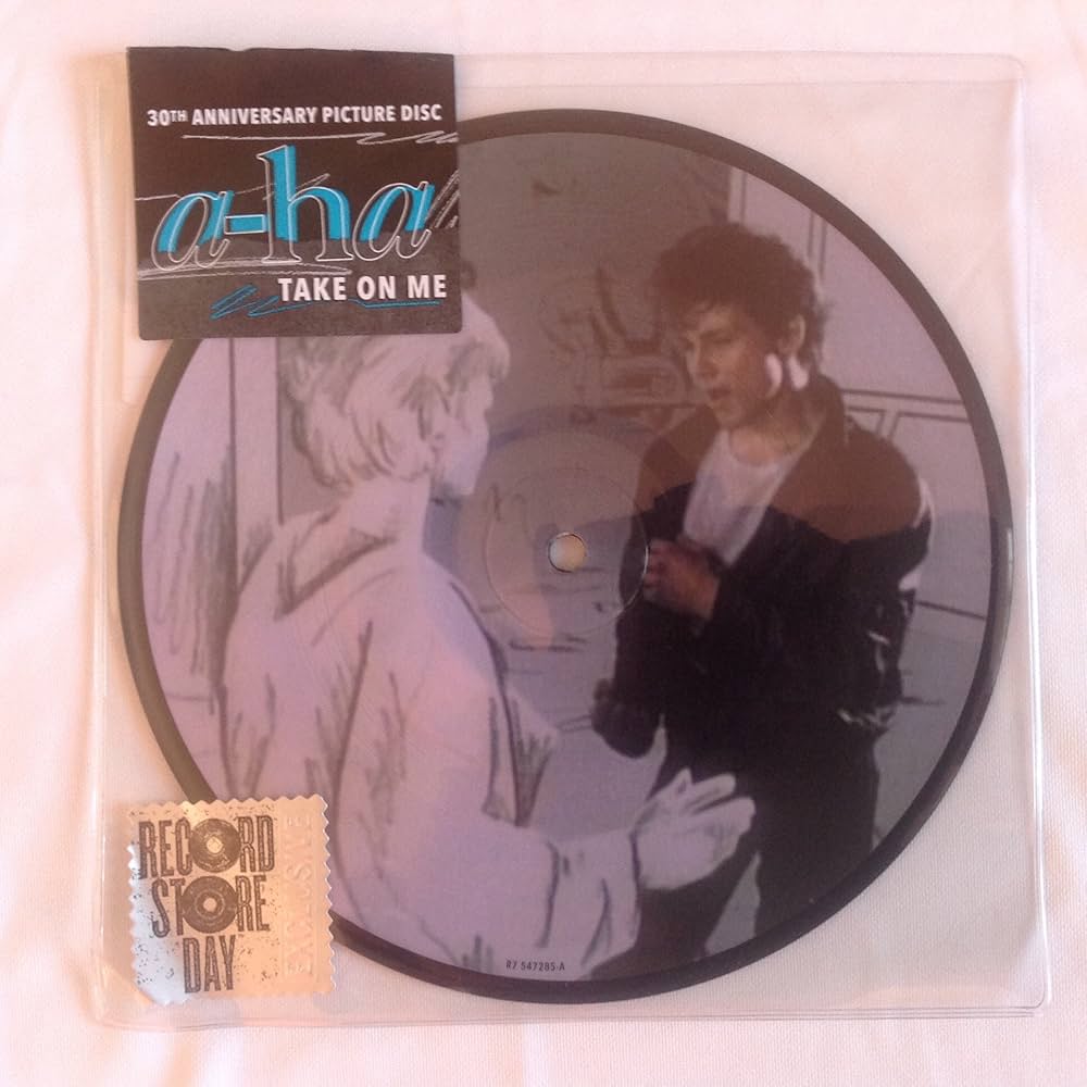 Amazon.com: A-Ha: Take On Me Pic Disc Vinyl 7: CD 和黑膠唱片